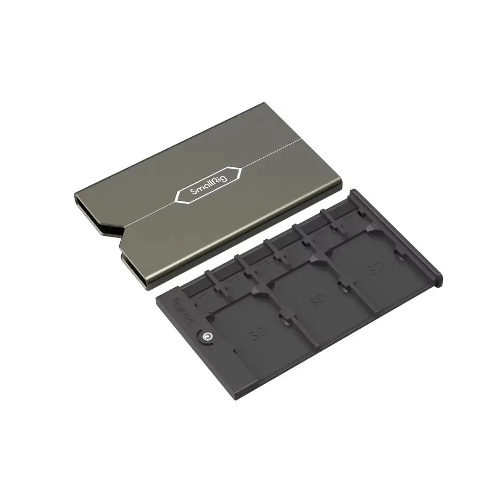 SmallRig 2832 Aluminum SD Memory Card Case, Shockproof Anti-Scratch Holder for SD Micro SD SIM Card, Portable Camera Accessory - view 3