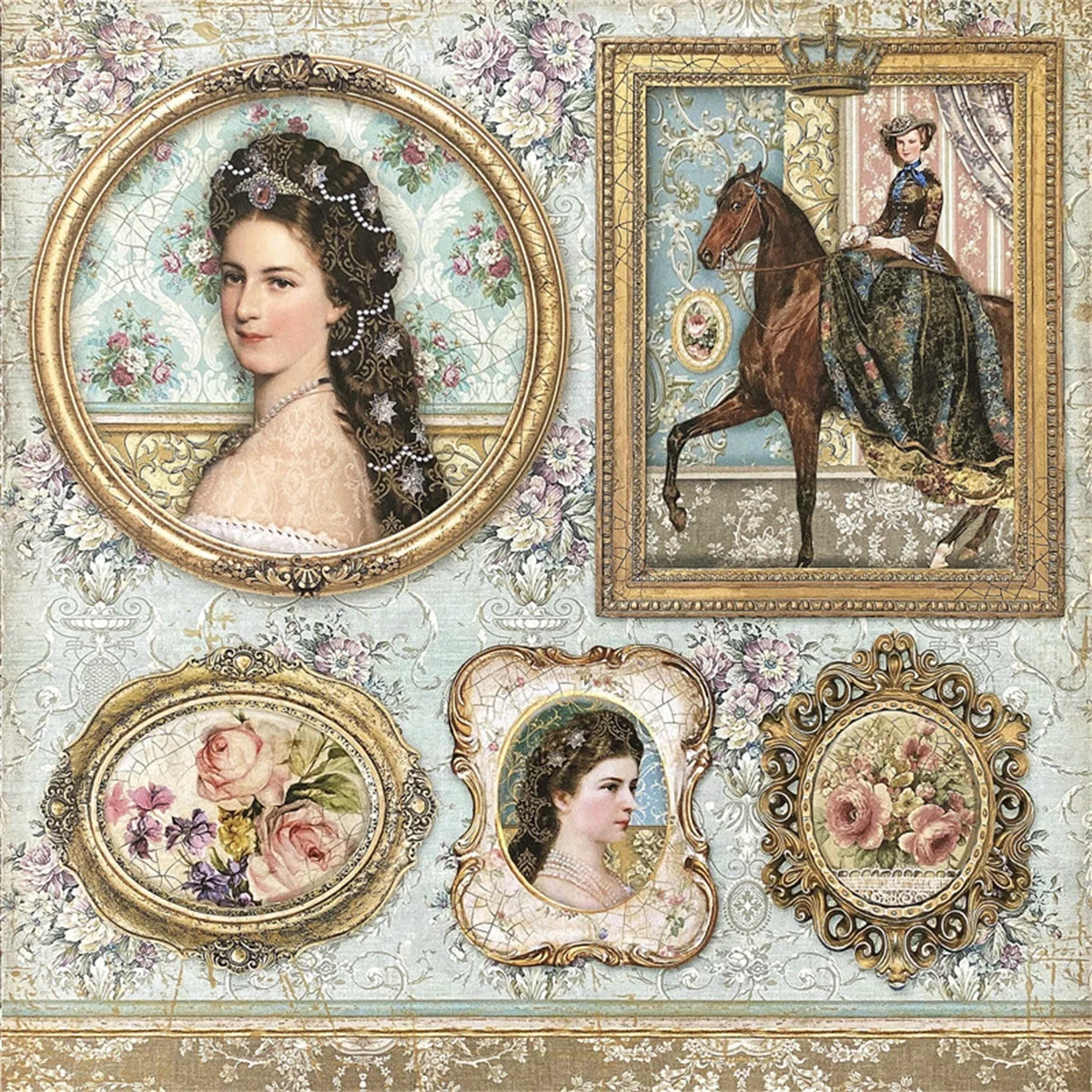 29Pcs/Pack Vintage Gorgeous Court Style Lady Sticker DIY Craft Scrapbooking Album Junk Journal Decorative Stickers