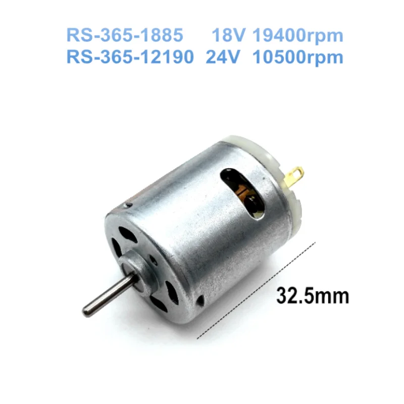 1PCS Micro DC motor RS-365-12190/ RS-365-1885 24v 10500rpm Hair dryer motor