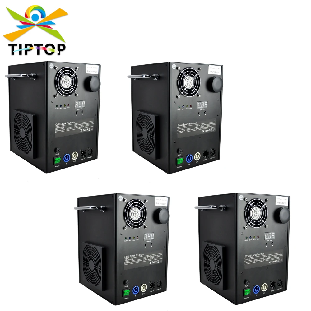 

Freeshipping 4 Units 750W Sparkular Cold Spark Fountain Machine 750 Watt Jet Burst Pyrotechnics Using Ti Composite Granule