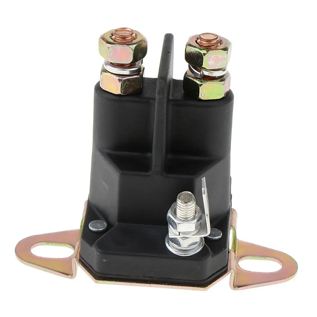Relé de Arranque de Repuesto, Solenoide de 3 Terminales, Metálico Negro, para Tractores Murray 7701100MA, 7769224MA, 94613MA