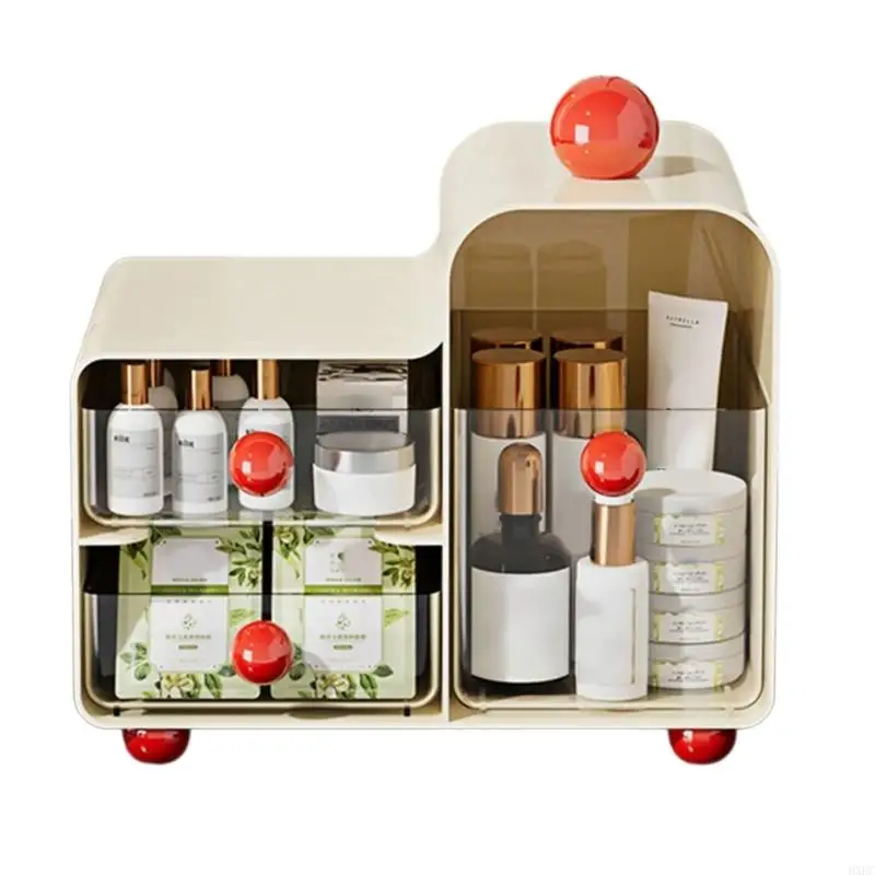 2025 New Coffee Creamer Holder سعة كبيرة 2 صندوق تخزين طبقة منظم أكياس الشاي الأنيق مع أدراج قابلة للإزالة شفافة #5