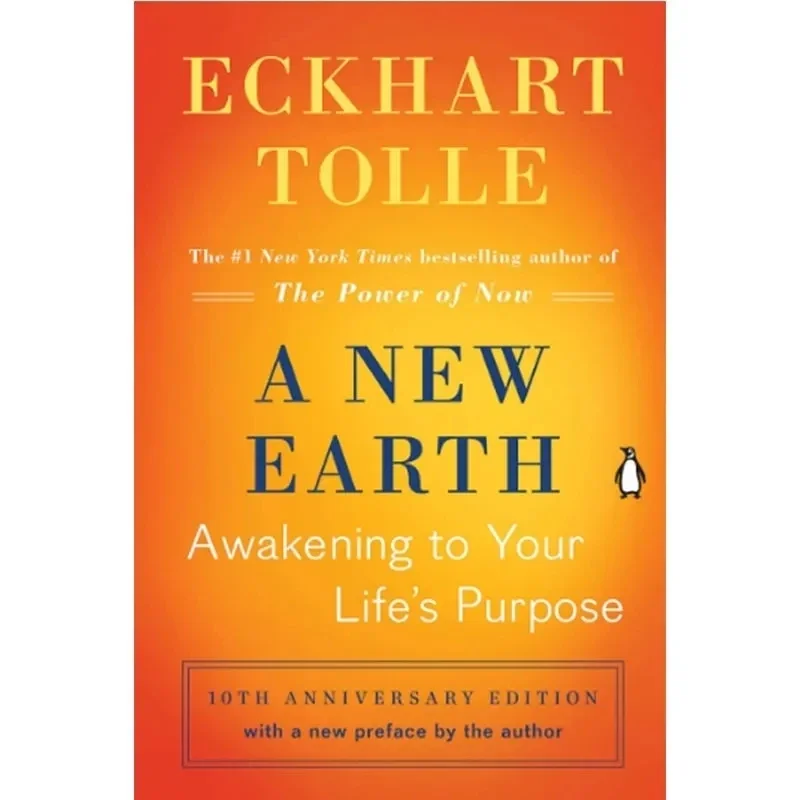 โลกใหม่โดย Eckhart tolle ตื่นขึ้นมาเพื่อจุดประสงค์ในชีวิตของคุณหนังสือภาษาอังกฤษหนังสือปกอ่อน