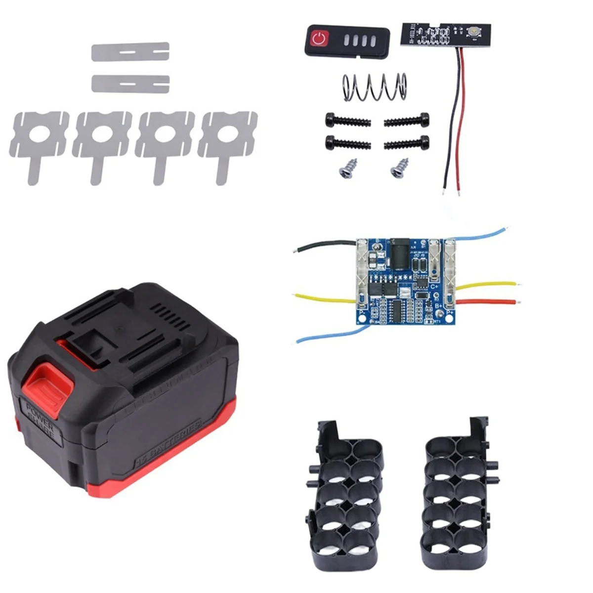 For -Battery Case Storage Box Shell PCB Charging Board for -Battery Case Power Tool Accessories,15 Cores