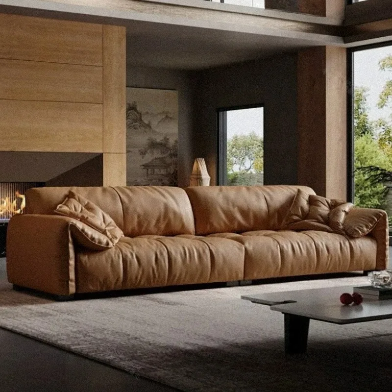 Memory Foam Living Room Sofas Aesthetic Brown Oversized Modern Couch Living Room Luxury Reading Divano Di Lusso Home Furniture