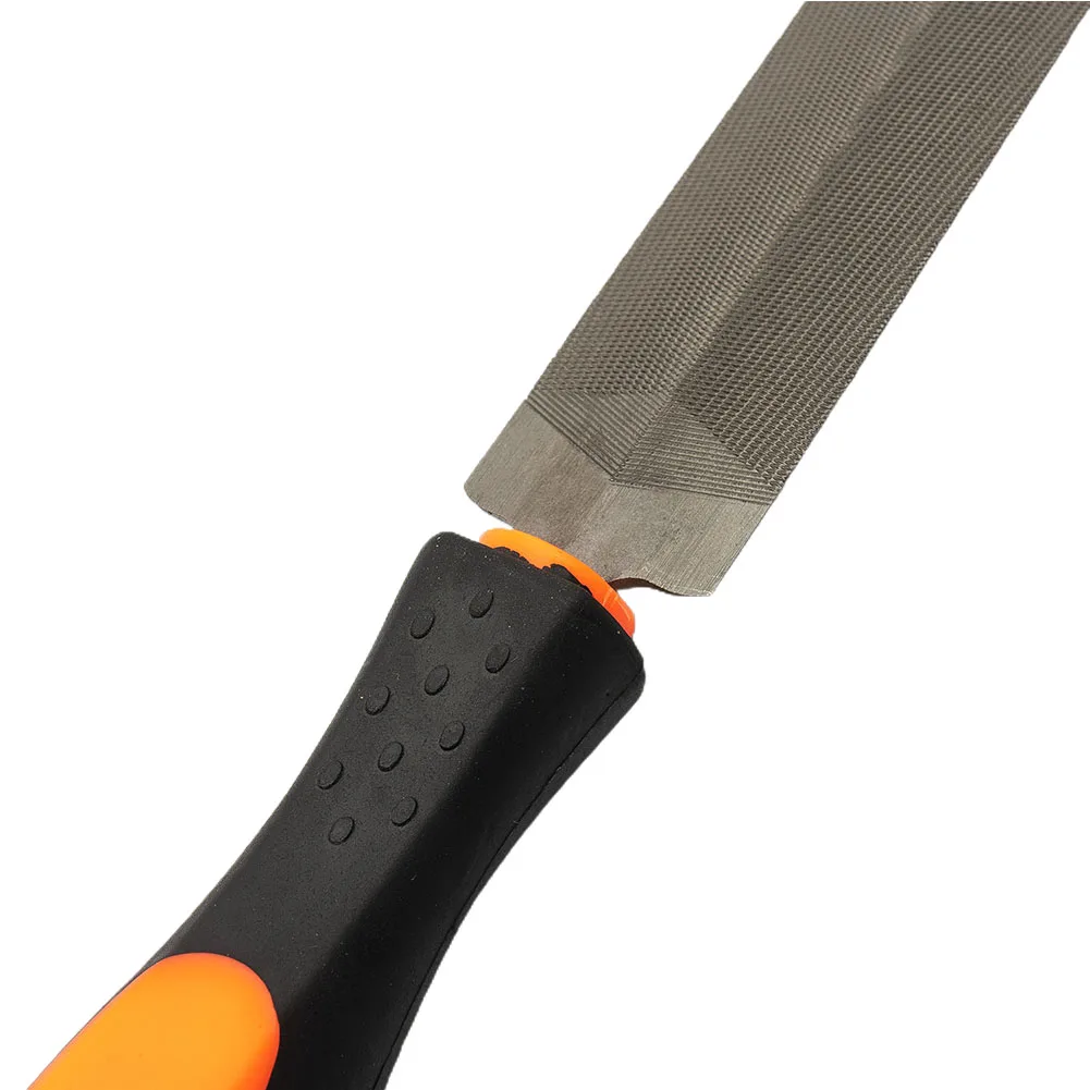 Gergaji Pemangkas Kayu Bundar Logam T12 260mm, Bilah Baja Berbantalan Prismatik, Gigi Halus Premium Untuk Pengasahan