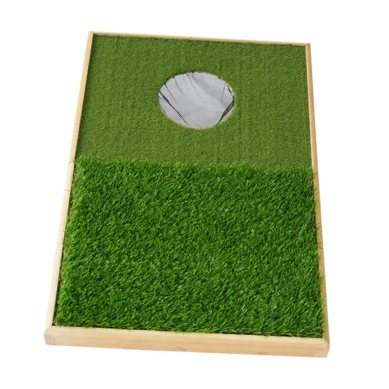 Foldable Golf Hitting Mat Adjustable Height Improve Golf Skills Golf Practice Mat for Indoor Chipping Practicing Outdoor Garden