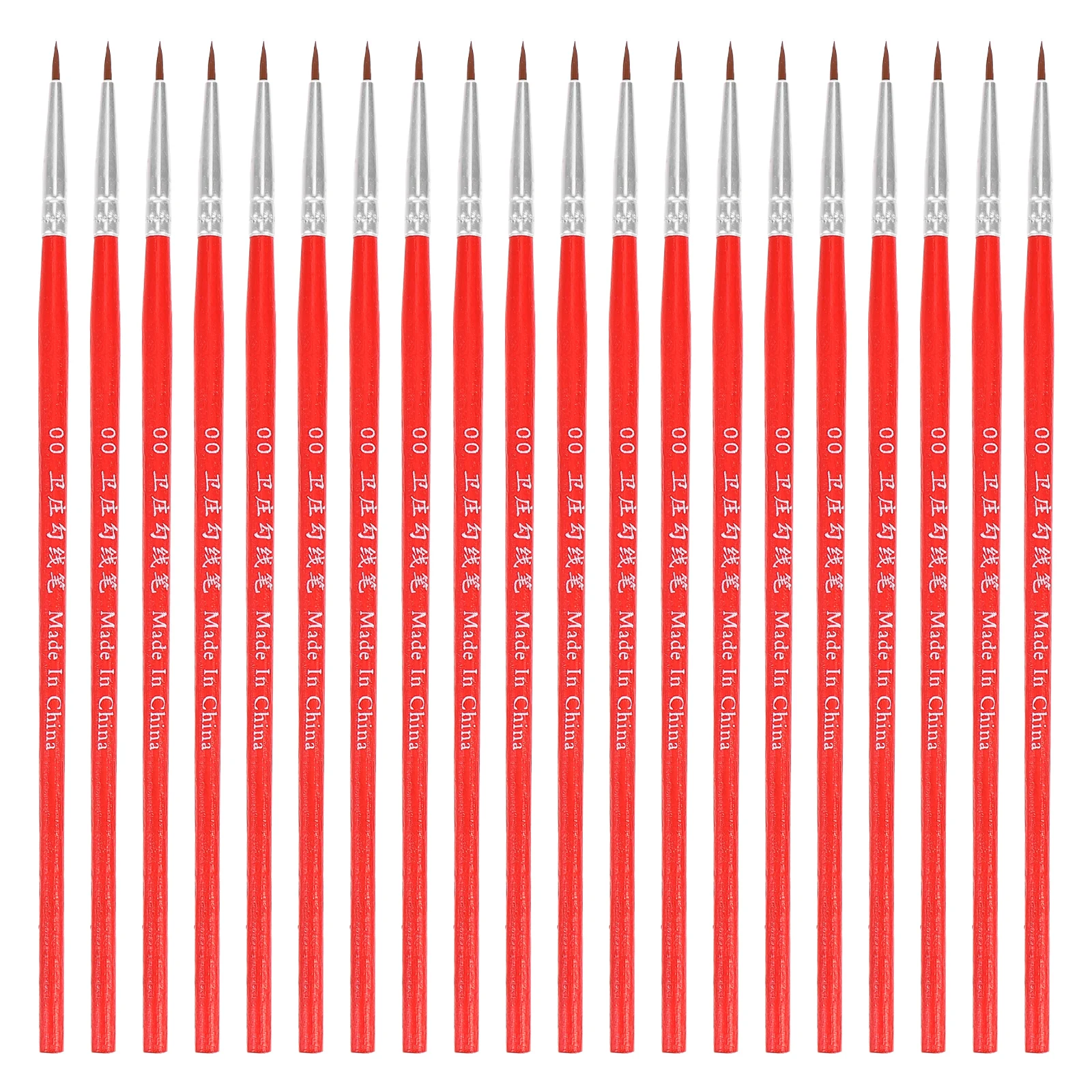 

100Pcs High-Quality Nylon Hair Detail Paint Brushes For Acrylic Watercolor Nail Art Perfect For Artists And Painters