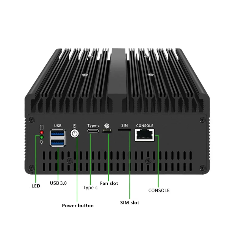 Fanless Mini PC 4*/2*10G SFP+ Intel i7 13620H 8505 Firewall 4xi226