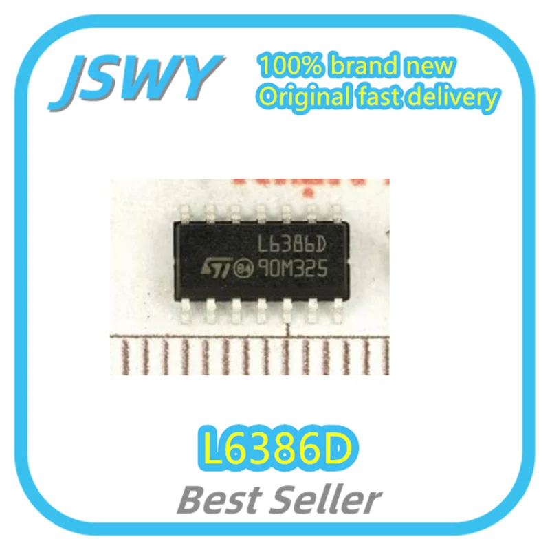 (10/50pcs) L6386D L6386 SOP-14 High Voltage and Low Side Driver Chip IC Genuine Electronics Bestselling item fast shipping