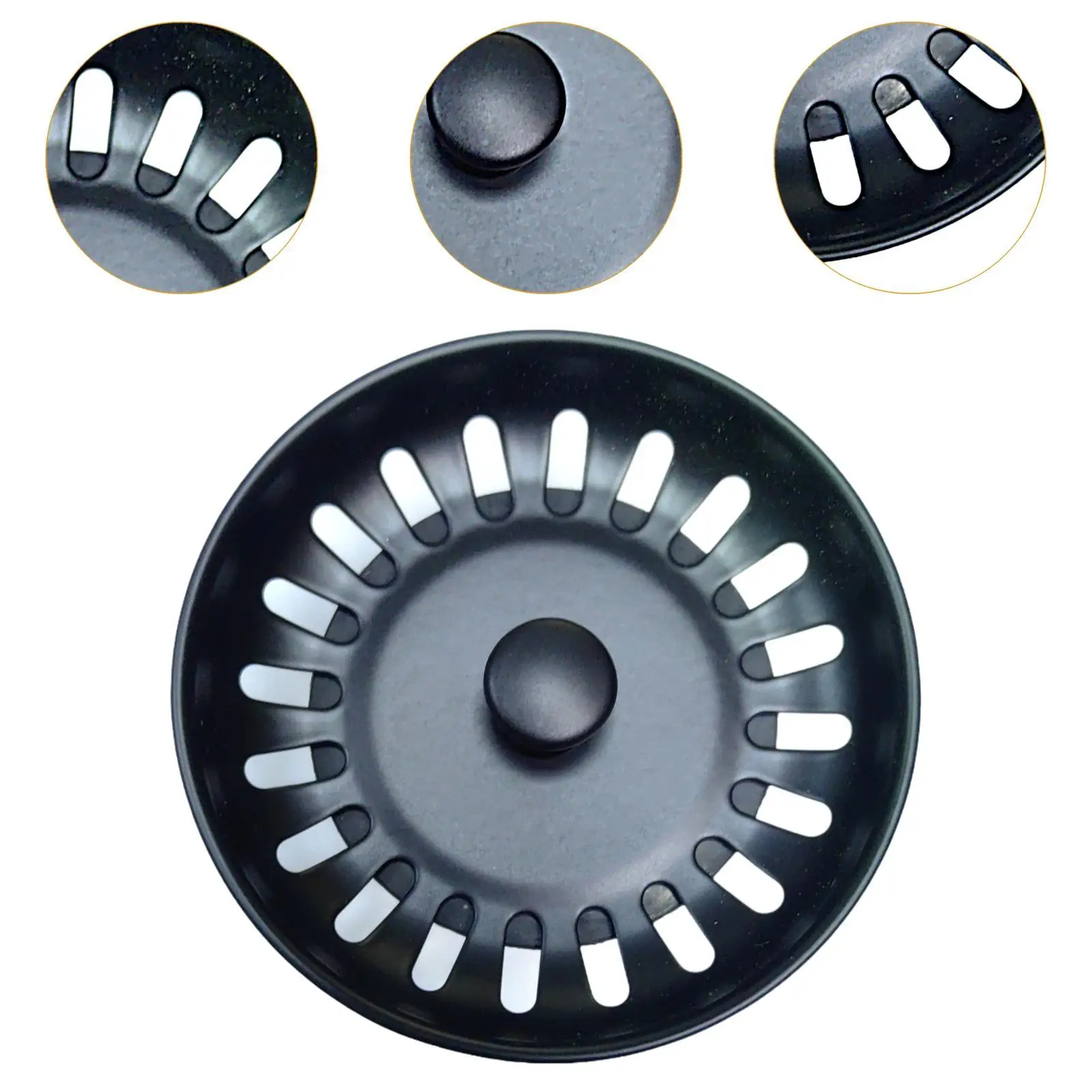 Kitchen Sink Drain Strainer Prevents Odor Rustproof Drain Basket Filter