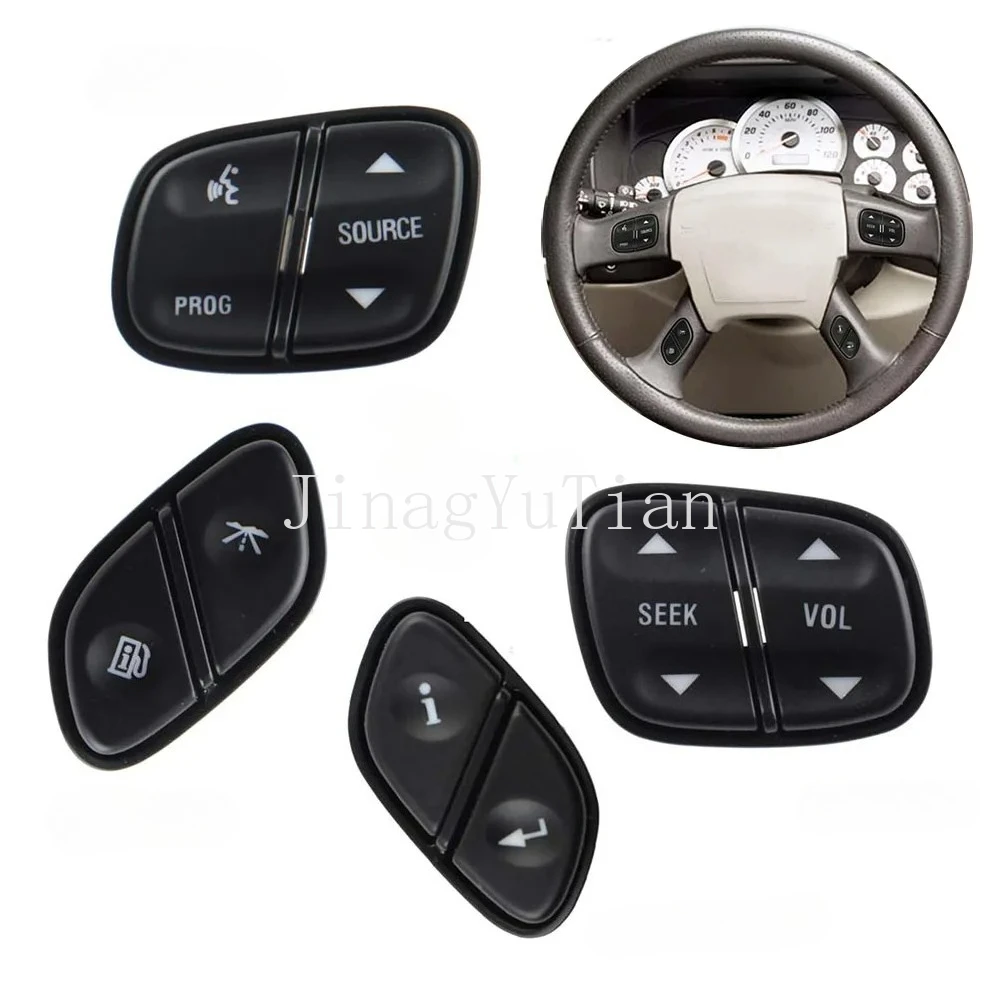 Interruptor de Control de Volumen de Radio para Volante de Chevrolet Avalanche, Silverado, Suburban, Tahoe, Trailblazer, GMC Yukon, Sierra, Envoy