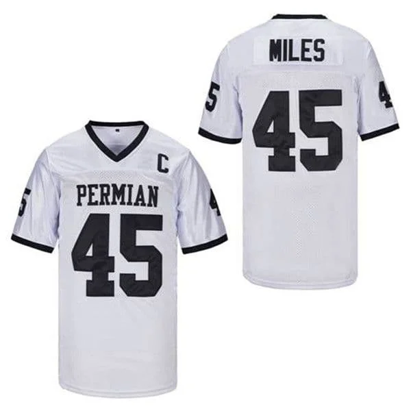 Film PERMIAN # 45 MILES Fußballtrikot Herren Amerikanisches Rugby-Bekleidungsoberteil Schnelltrocknend Genähtes Fußballtrikot für Männer Passend für die Familie – Detail 6