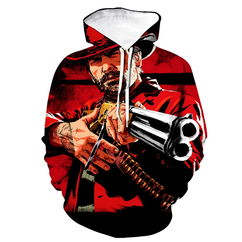 

Red Dead Redemption 2 Hoodies Game 3D Print Hooded Sweatshirt Hoodie Men Women Fashion Streetwear Pullover Hip Hop Clothing Male