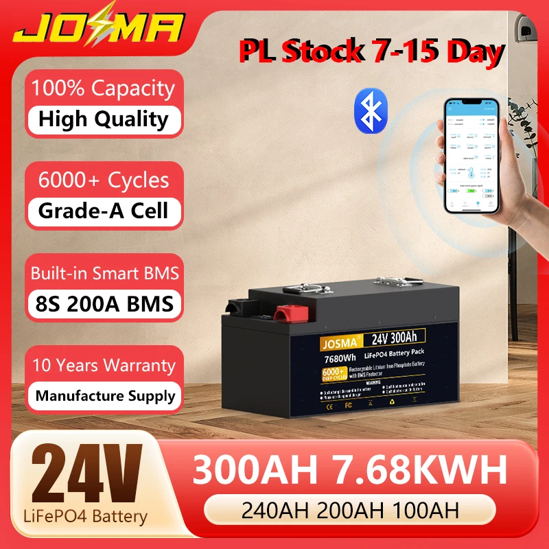 Eu Stock 24V 300Ah … - image