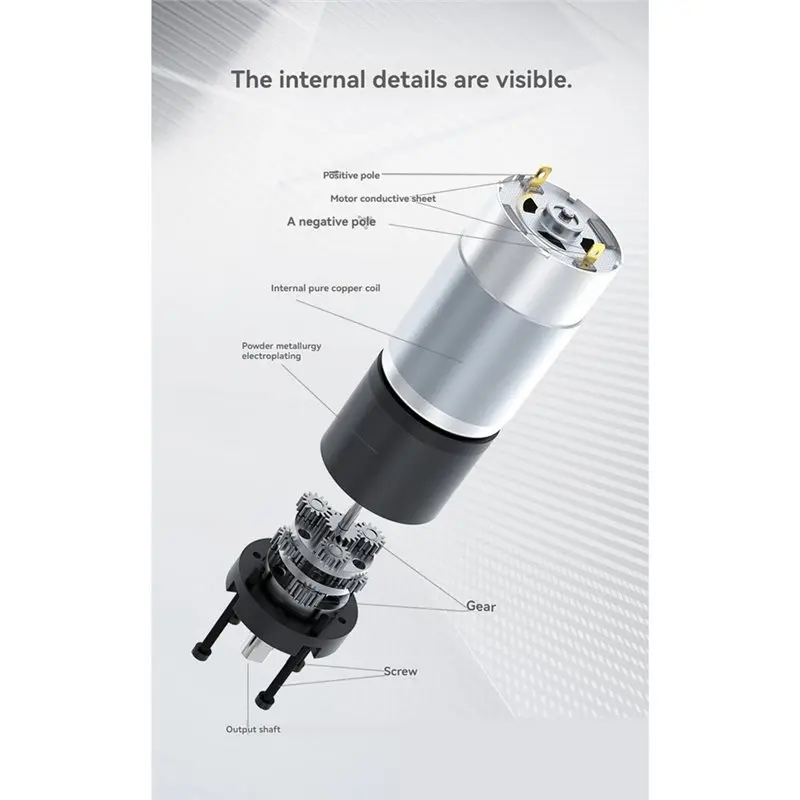 [B17B!】 Adjustable Speed Geared DC Motor Brushed 36GP-555 12V/24V 2160RPM Reversible Rotation Torque Up To 100KG. Cm