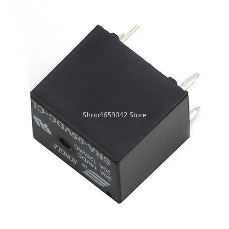 2pcs Relay SRA-05VDC-CL SRA-12VDC-CL SRA-24VDC-CL Power Relays DC5V 20A 5 Pins PCB General Purpose Relay 5V 12V 24V