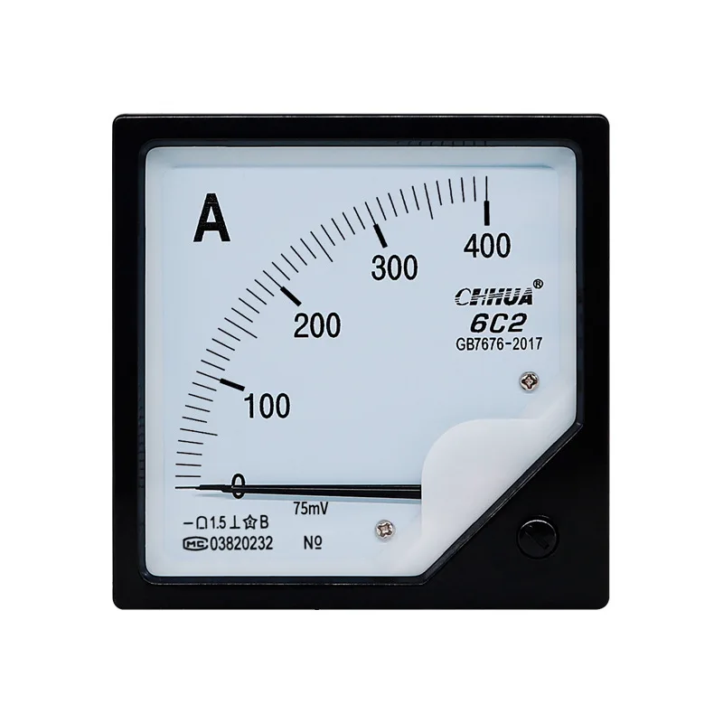 6C2 DC AC Ammeter Pointer Meter 1A 2A 3A 5A 10A 15A 20A 30A 50A 100A 200A 250A 300A 400A 500A 600A Current Meter/Panel Meter