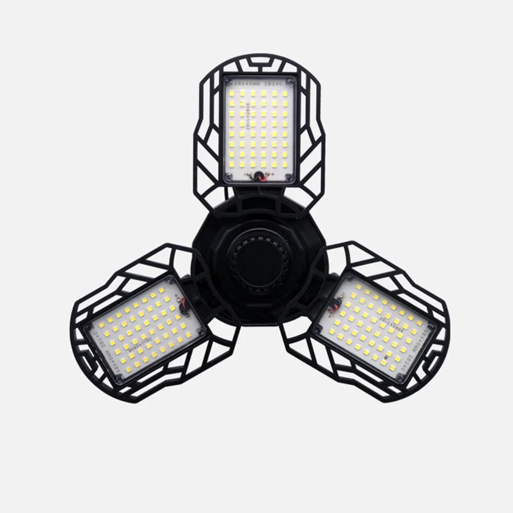 80 واط للطي LED المرآب ضوء السقف 360 درجة تشوه ثلاث أوراق توفير الطاقة مصباح مصباح المرآب