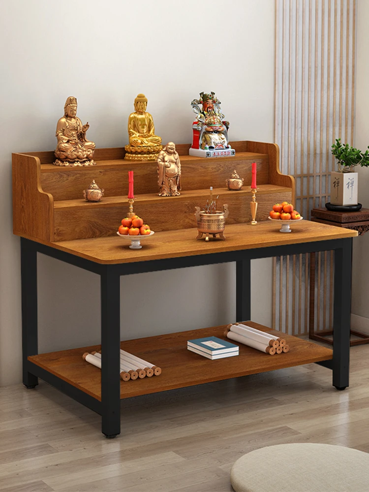 Yy Simple Altar Small Incense Burner Table Economical Buddha Niche Desk Buddha Shrine Household