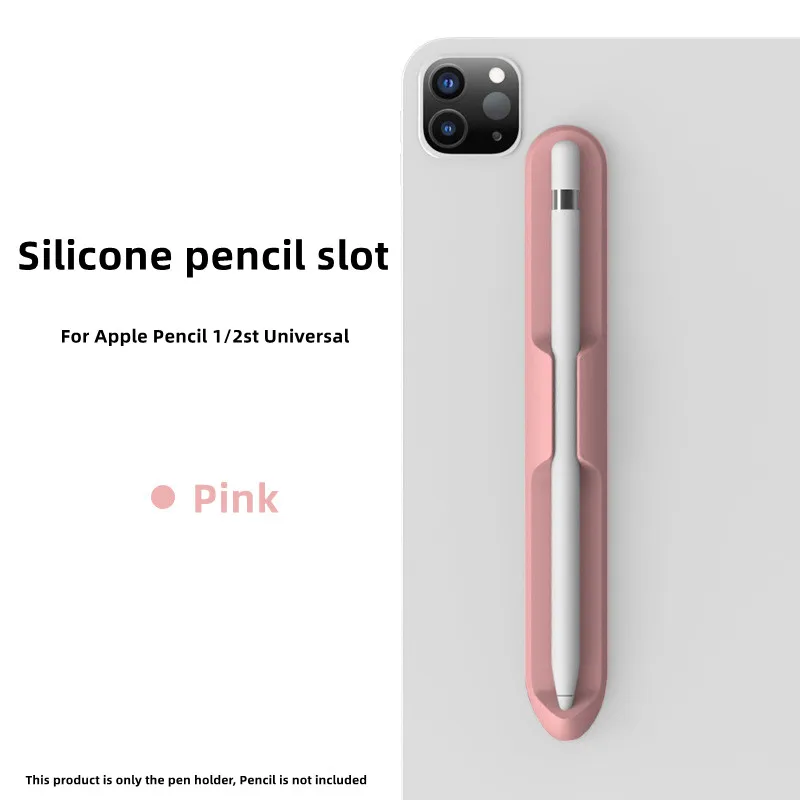 Apple Pencil 슬롯 용 실리콘 1 또는 2 세대 스타일러스 Ipad 연질 자기 흡입 펜 슬롯 홀더 펜 케이스 커패시터 호환