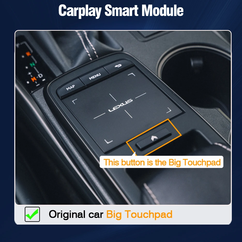 AUTOTOP Android Auto Upgrade Box voor Lexus NX RX IS ES GS RC CT LS LX LC UX GX 2012-2019 Draadloze CarPlay Retrofit Kit Decoder