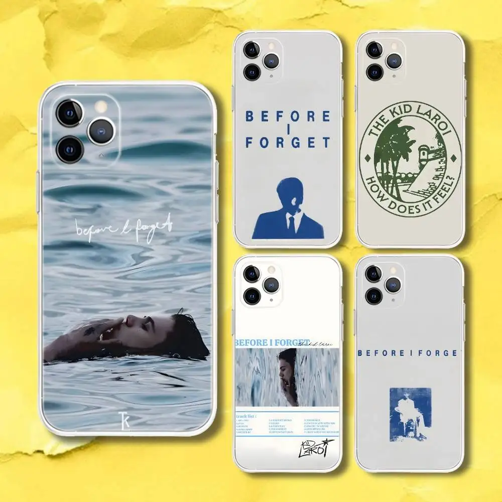 

The Kid L-Laroi TKL B-Before I Forget Transparent Phone Case For iPhone 17,13,15,12,11,14,16 Pro Max Mini 7,8 Plus SE4,17E Air