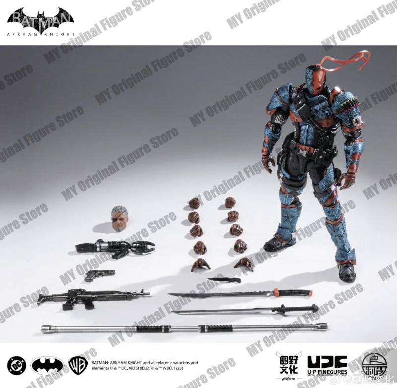 متوفر في المخزون U-P-Finegures Deathstrok Arkham Knight Action Figure LPZZ V8.04 بدلة باتمان أرقام 1/12 مجموعة DC لعبة متعددة الكون