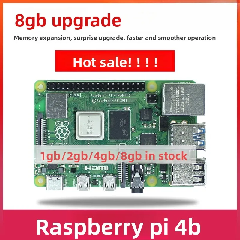 

Raspberry Pi 4 Model B 8GB - BCM2711B0 1.5GHz Quad-Core, Gigabit LAN, USB 3.0, 4K Dual HDMI & Bluetooth 5.0