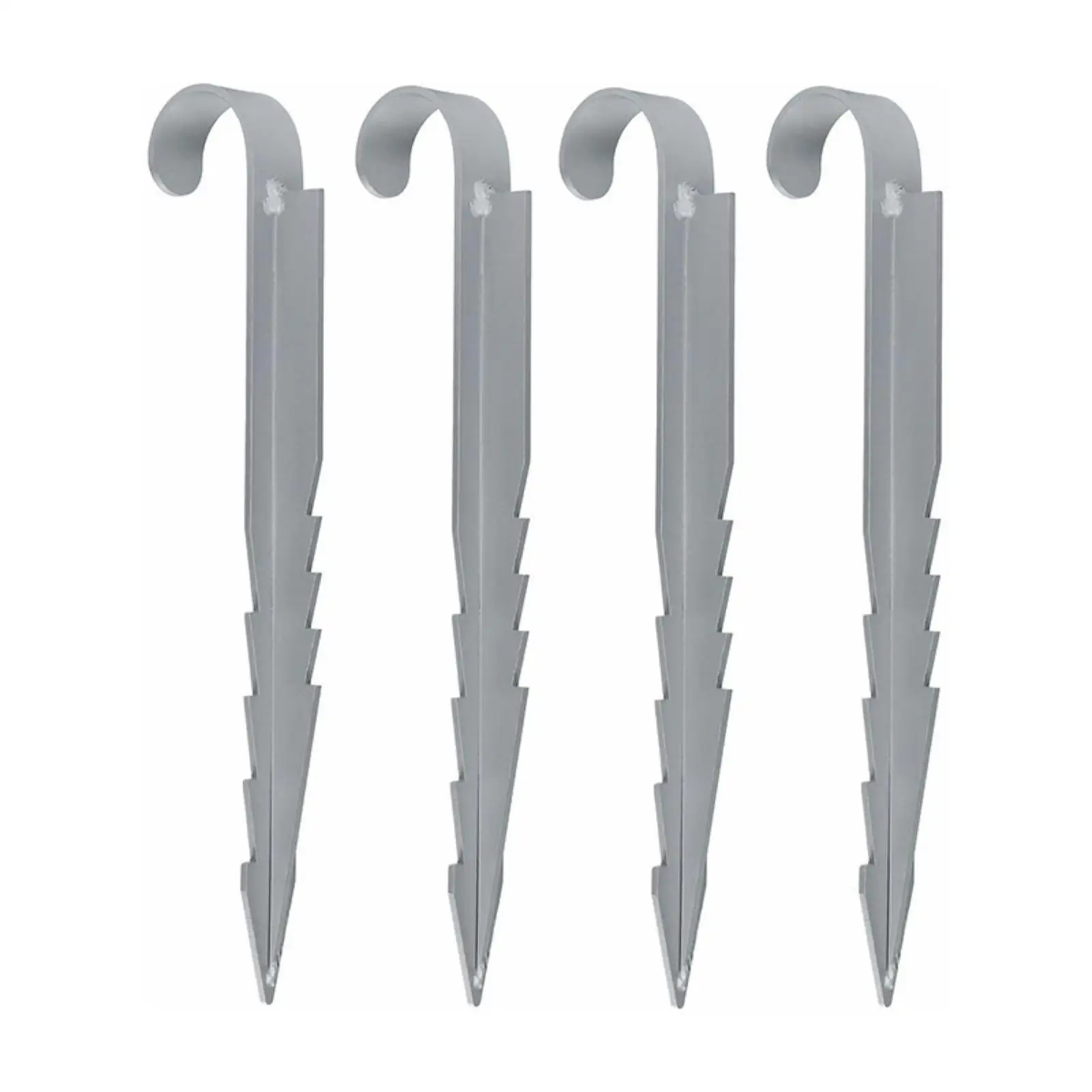 Trampoline Ground Stake Galvanized Steel Heavy Duty Anchor with Hook for Outdoor Swing Pool Cover Securing Lawn