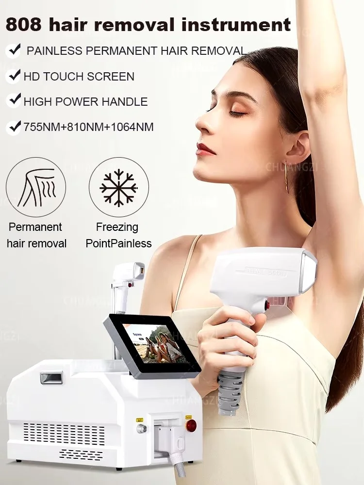 808 Diode Laser Hair Removal Device And Picosecond 2in1 Ice Titanium Laser Body Hair Removal Machine Tattoo Removal Machine