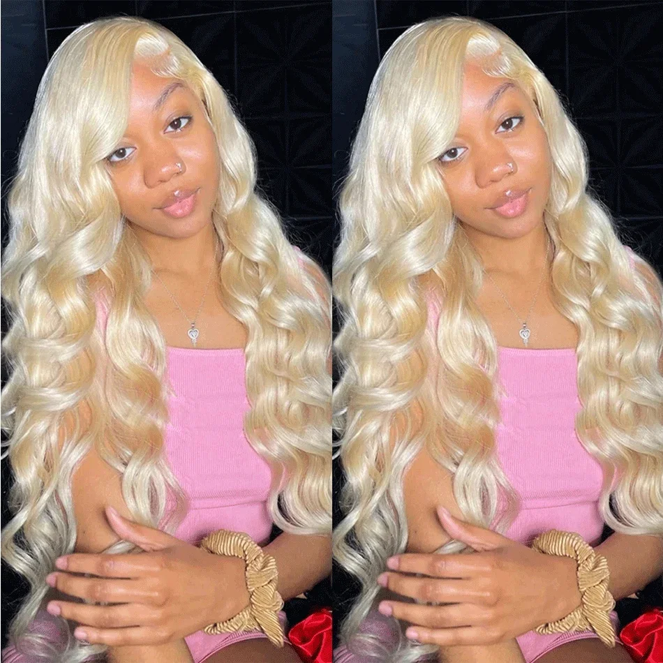 Mstoxic 613 HD Blonde Lace Frontal Wig 13x4 Body Wave Frontal Lace Human Hair Wigs Pre Plucked Honey Blonde Brazilian Hair Wigs