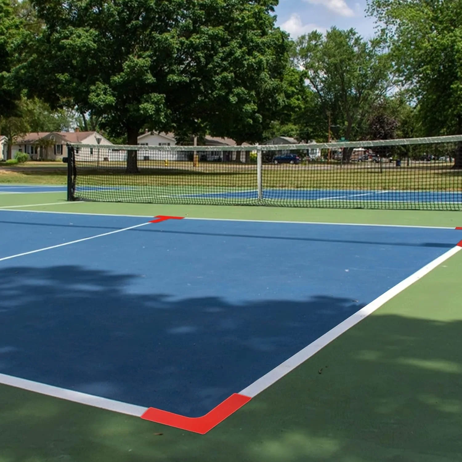 Pickleball Court Lines Marker Lines Marking Set Portable Markers Set Lines Badminton Court Line for Outdoor Driveway Pickleball