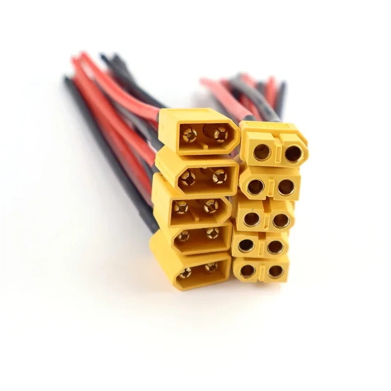 5/10 Parallelstecker für XT60-Stecker und Buchsenbatterie mit flexiblem Silikonkabel, 14 AWG, 10 cm RC-LiPo-Batteriemotor – Detail 4