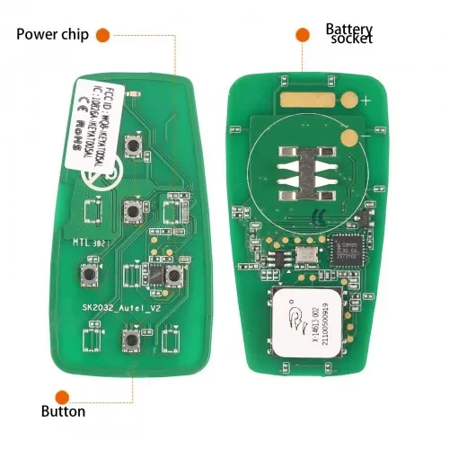 AUTEL IKEYAT005CL 5 أزرار مفتاح ذكي عالمي مستقل 5 قطعة/الوحدة