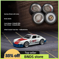 1/64 10.5MM Wheels  for Model Car Alloy Hub with Rubber Tires with Brake Disc Model Vehicle Refitting Parts