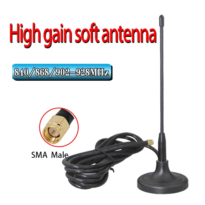 

700-800m / 840/868/902-928mZH GSM900/915MB 1.2G/ 1.4g LORA/NB module Figure Data transmission high gain Flexible rod antenna