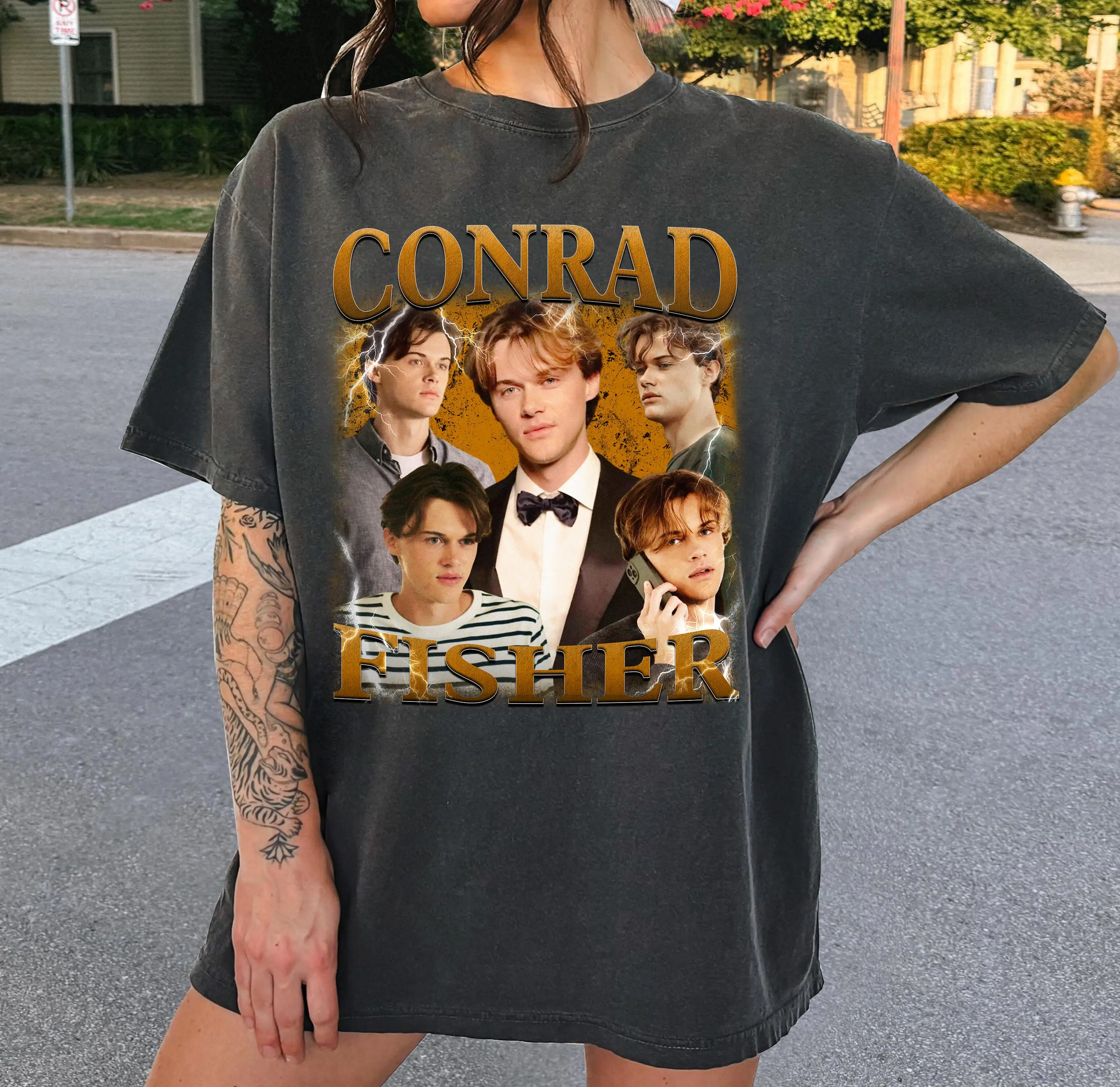 

Team Conrad T-Shirt Women Men Overszied Y2k Conrad Fisher T-Shirt The Turned Pretty Shirt Cousins Beach Tee Female Clothing Tees