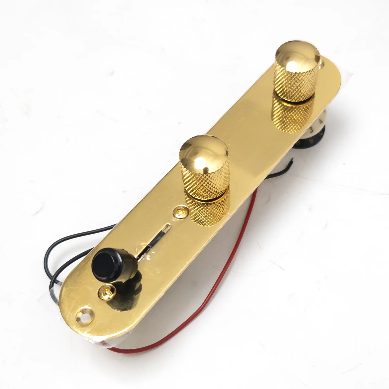 

Yumiya 3-позиционный проводной загруженный предварительно смонтированный жгут управления, ручки переключателя для деталей гитары TL, хром/золото/черный