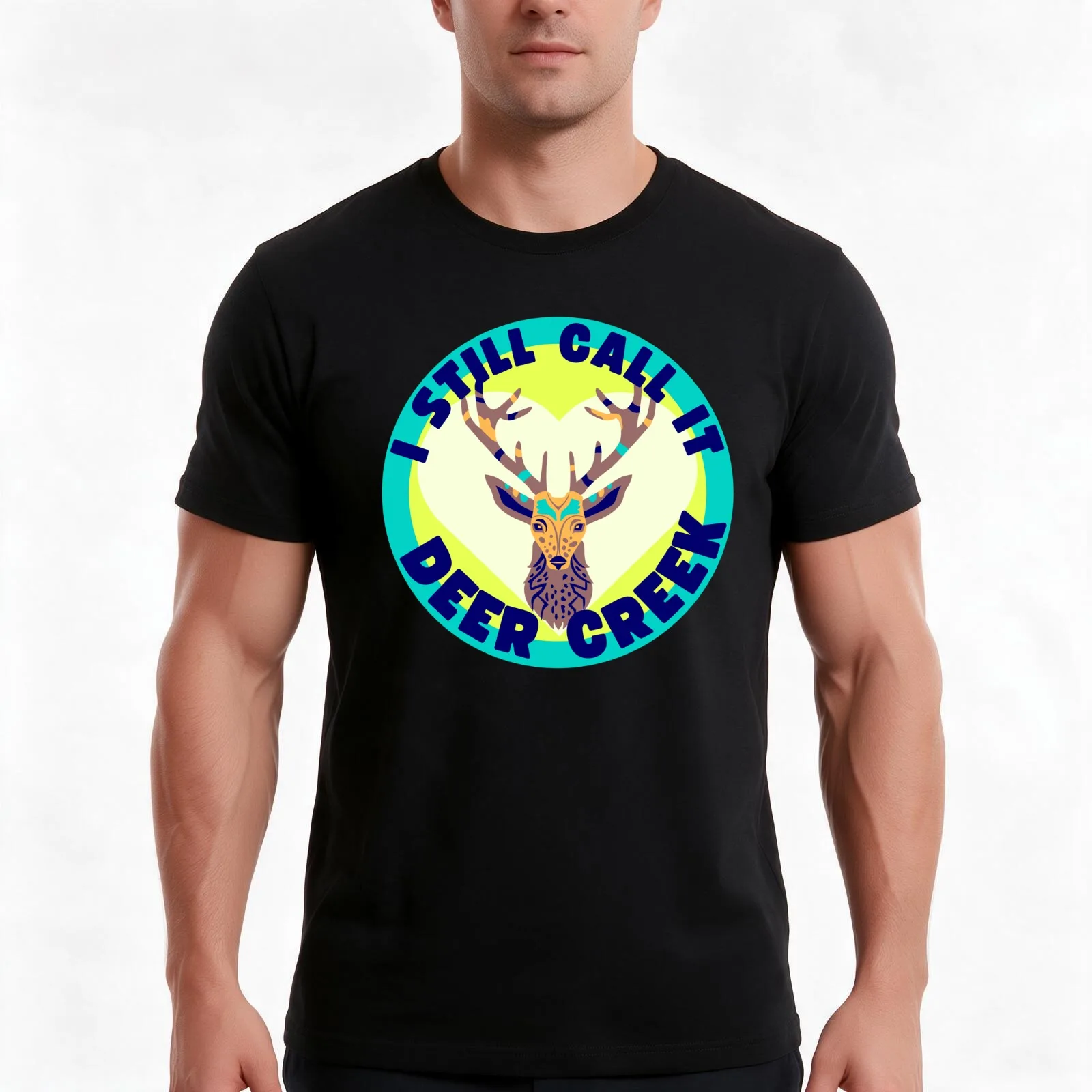 Deer Creek Music Center T-Shirt, Summer Casual Cotton Tee, Oversized Streetwear Tops, Vintage Graphic Print, Unisex Men Women