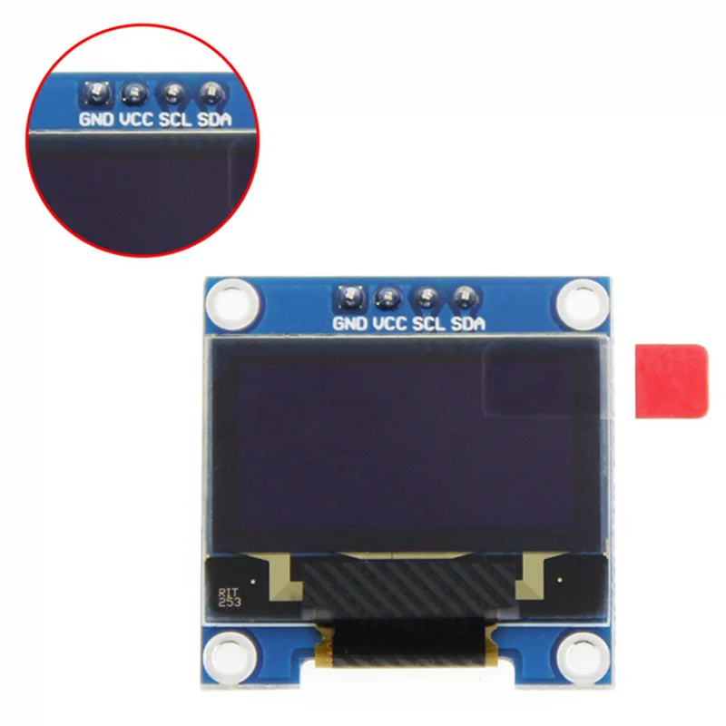 5 Stuks 0.96 Inch Iic I2c Seriële Gnd 128X64 Oled Lcd Led Display Module Voor Kit Wit Display