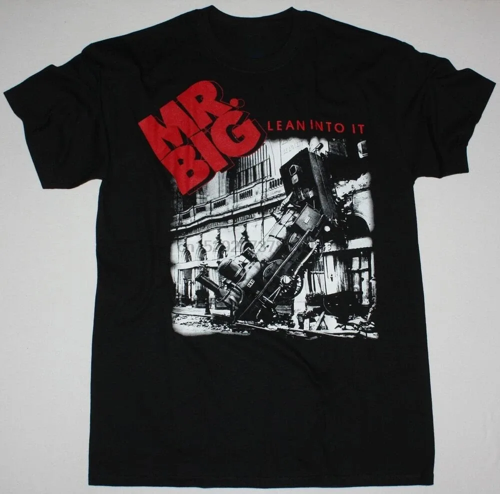 

MR BIG LEAN INTO IT T Shirt Cotton Black Men Size S to 5XL BE2026