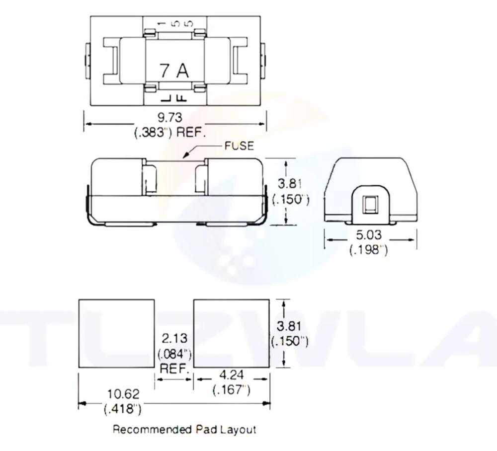 10 Stück 125 250V 0,5 V Wechselstrom 0,75 smd schnelle Sicherung 6,3 a a 1a 2a 3a 4a 5a a 8a 10a 12a 15a 500ma 750ma ultras chnelle Sicherungen – Detail 5