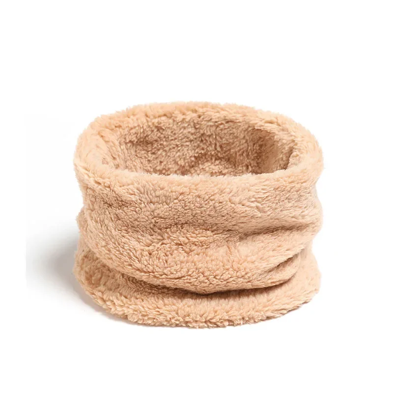 AliExpress HVATILAW Winter Plush Muffler Neck Cover Children Ring Neckerchief Men Women Solid Scarf Autumn Winter Outdoors Cycling Warm Cold-Proof