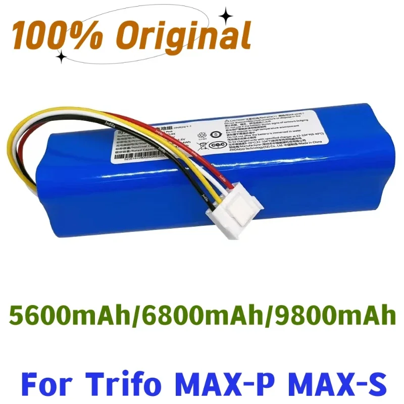 

100%Original 14.4V 5600mAh.6800mAh.9800mAh for Trifo MAX-P MAX-S Robotic Vacuum Cleaner Replacement Battery