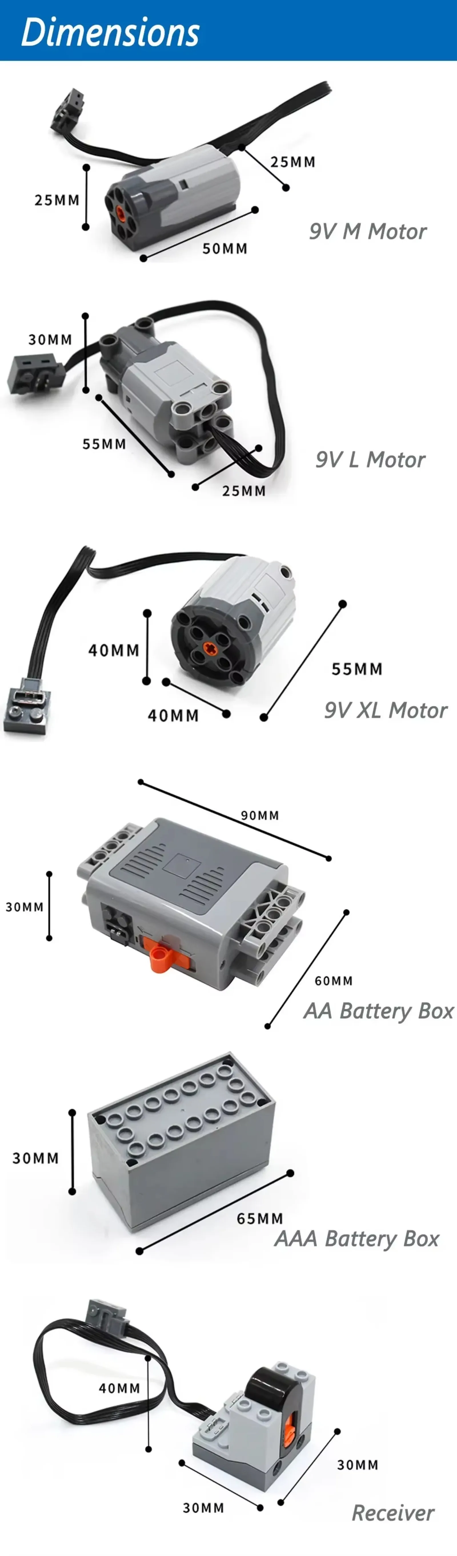 14 buah/set suku cadang Motor teknis MOC multifungsi 8293 8883 99012 88004 kereta Motor IR penerima jarak jauh kotak baterai