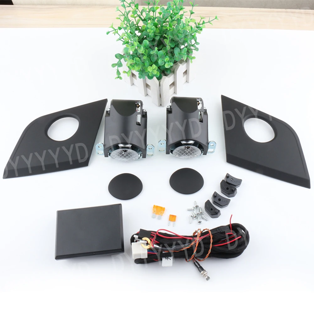for Audi A6 C7 C8 A7 A4 A5 B8 B9 Q5 Tweeter Lift Speaker with Ambient Light 2009-2024 Center Dashboard Trumpet Professional Lamp