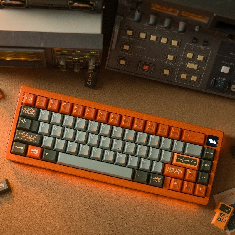 

Предпочтированный набор клавишных колпачков Keykobo Sacred Timeline, набор клавишных колпачков из АБС-пластика в стиле ретро, колпачок с вишневым профилем для механической клавиатуры, аксессуар