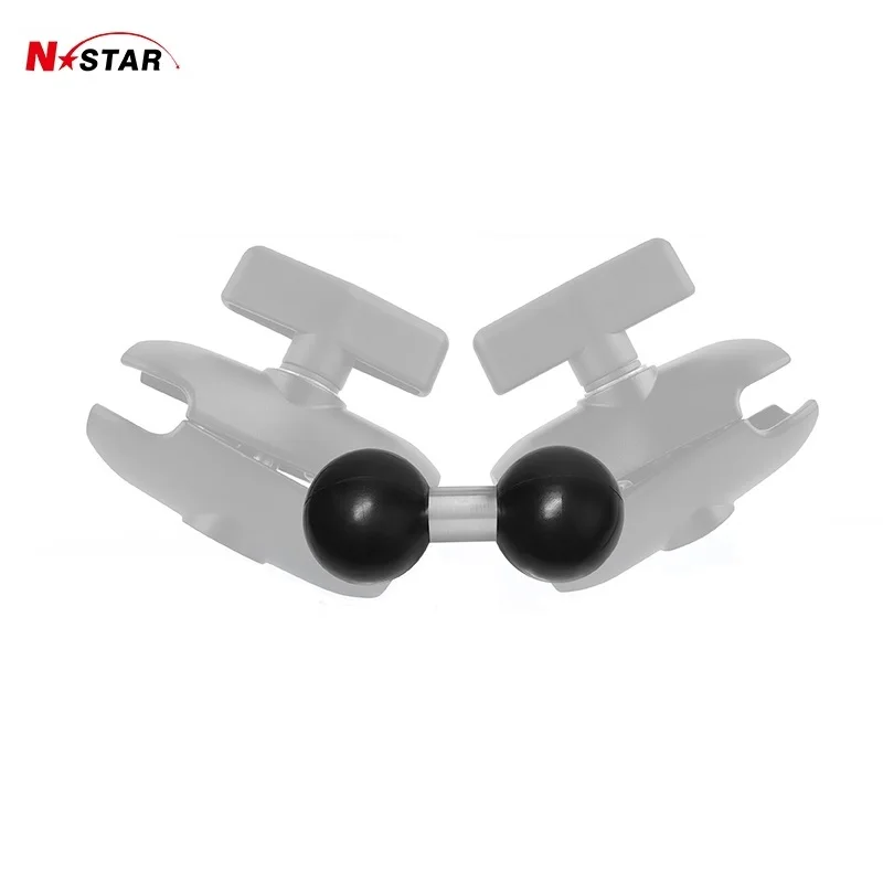 Aluminum Double Ball Adapter 1.5Inch 38.1mm Ball Joint Connector Extension Ball Mount for Connecting Two Socket Arms Ram Mount view 2