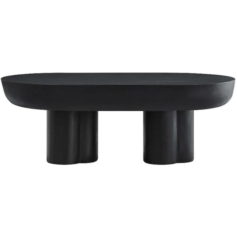 Oval Black – Perfect Small Space Coffee Table for Contemporary Living Room